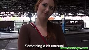 Euro teen jizzed on by stranger outdoors