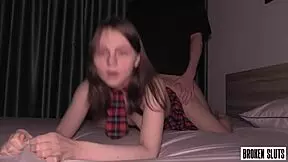 Tight College Teen Turned 18 Gets Fucked