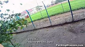 Teen 18+ Emma Gets Fucked Hard on Construction Site with Glasses and Fingering!