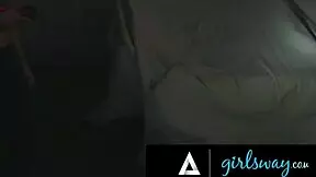 Hot babe kristen scott spends a dirty night with her date in an abandoned spooky building