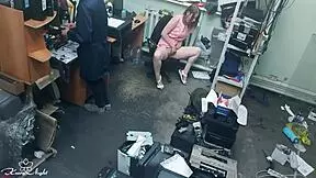 Blonde teen masturbates in public