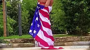 inked goddess daniela does independence day striptease