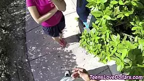 Teen Gets Wild and Fucks Hard in Public Bathroom Setting.