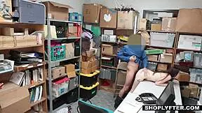 confused teen shoplifter allows security guard to intervene