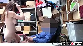 Teen burglar caught and forced to suck for freedom