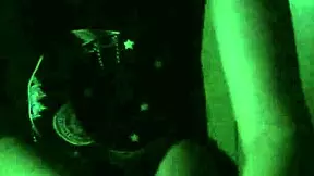 My cute petite girlfriend jerks off my friend's cock until he shoots his load.