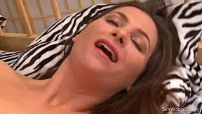 sex casting with ripped clothes and striptease on monster cock