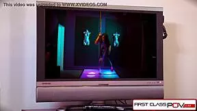 wow, adriana chechik is sucking a big dick at the party!!