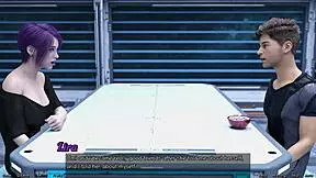 stranded in space 78 where emo girl opens up with big tits in hentai