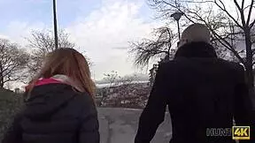 hunt4k redhead gets fucked for cash right in front of her boyfriend