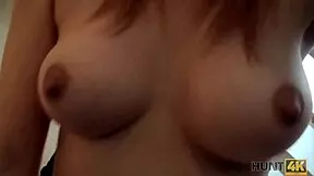 hunt4k redhead gets fucked for cash right in front of her boyfriend