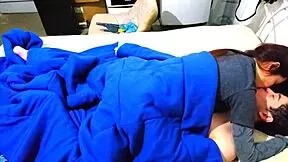 amusing couple experiences an unexpected creampie during intimacy