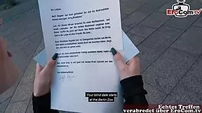 skinny german teen picked up on street for pov fuck and cum.