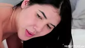 Alyssa Bounty Lady D Touches Big Dick First Time