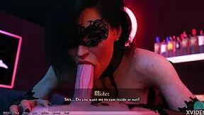 Mysterious Rose swallows a load in Being a Dik 154.