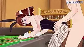 Diane and elizabeth liones in bunny girl intense sex with creampie 😍💦