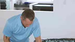 Taking it up the young babysitter’s ass is a satisfying handjob and blowjob