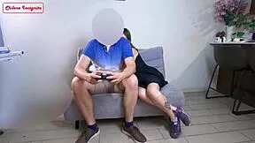 Big Ass Babe Distracts Gamer Boyfriend For Hot Sex?