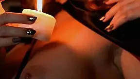 Sexy Devil Fingers Clit And Nipples To Orgasm