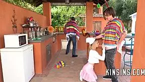 Demi Hawks celebrates Cinco de Mayo with taboo stepsis fuck.