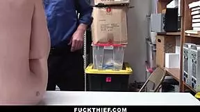 tiny blonde teen recorded stealing in cctv and arrested - fuckthief 😏