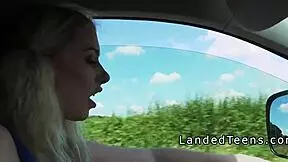 Blonde Teen with Big Tits Feels Wild Banging a Stranger Outdoors