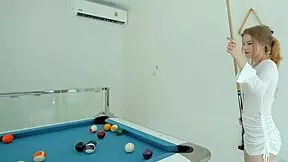 Boys and girls, naughty moments in time playing pool: gone wrong