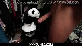 fuckin my tiny teen whore in panda costome - zerella skies