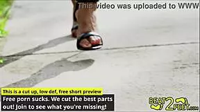 Giggles Feet Struts High Heels At Park On Beat2feetcom