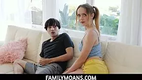 Naughty step siblings try out sex