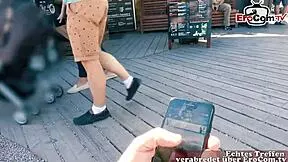 A cute teen au pair gets picked up and fucked on a blind date in Germany.