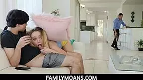Naughty step siblings try out sex
