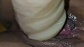 Mature woman giving a cumshot on my cock with toys and big tits 😈