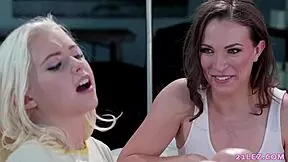 Adria Rae, Chloe Cherry, Lily Love: Lesbian Threesome Tribbing and Face Sitting