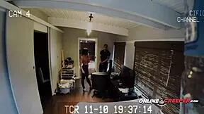 Oh, taped hottie takes bruno's big cock!