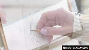 a male model fucks art students sofy soul and lasciva up their tight asses in group anal