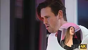 Shaved European Teen With Tattoo Gets Creampie In Hairless Pussy