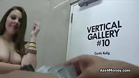 Quick bj by cutie on the stairs in pov homemade outdoor public