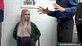 Shoplifter Emma Starletto Fucked By Older Pervy Guard In Shop!