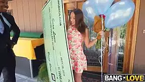 sara luvv performs with ricky johnson and charlie mac in a dynamic scene.