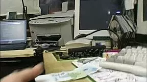 lonely blonde teen 18+ in office solo orgasm