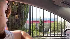 step sister gets cum on her face and glasses after blowjob.