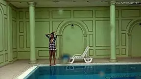 hot euro milf sazan showing big ass underwater