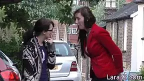 British Milf Fingerfucks Shy Picked-Up Teen