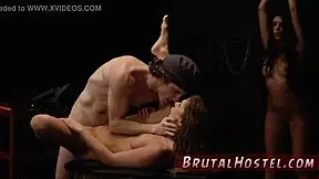 teen lost her virginity! cute babe's first time with two sluts!