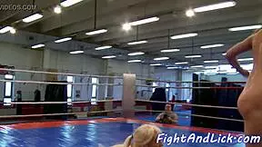 Smalltit Beauties Lick Pussies After Fight!