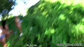 Teens in Wild Group Cocksucking POV Action