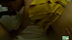 young girl begs for humiliating shots after sucking curved cock