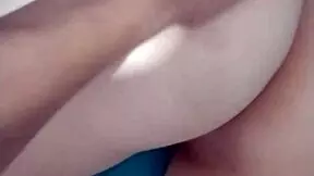 Friend's wife rubs dick on pussy and ass until orgasm, cum explodes in tight cunt