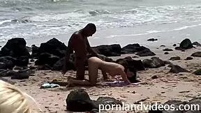 Skinny Brunette Girlfriend Sucks and Fucks Big Black Cock in Hot Outdoor Sex